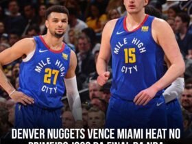 Denver Nuggets vence Miami Heat no primeiro jogo da final da NBA.